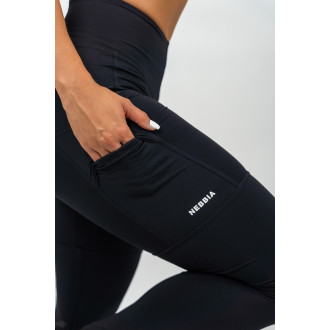 NEBBIA - High waist alakformáló leggings LEG DAY GOALS 248 (black)