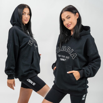 NEBBIA - Oversize melegítőfelső GYM RAT 256 (black)