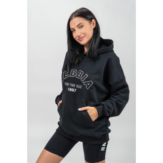 NEBBIA - Oversize melegítőfelső GYM RAT 256 (black)