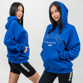 NEBBIA - Oversize melegítőfelső GYM RAT 256 (blue)