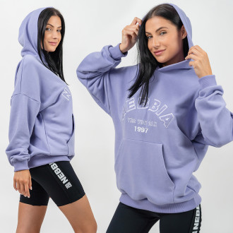 NEBBIA - Oversize melegítőfelső GYM RAT 256 (light purple)