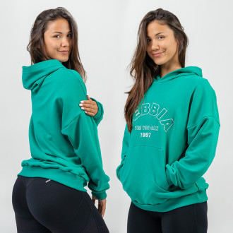 NEBBIA - Oversize melegítőfelső GYM RAT 256 (green)