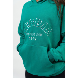 NEBBIA - Oversize melegítőfelső GYM RAT 256 (green)