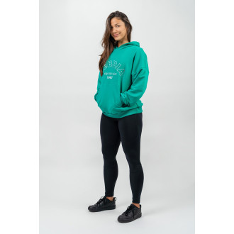 NEBBIA - Oversize melegítőfelső GYM RAT 256 (green)