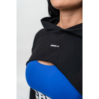 NEBBIA - Super cropped melegítőfelső GYM TIME 259 (black)