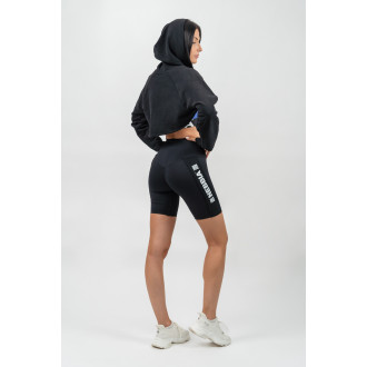 NEBBIA - Super cropped melegítőfelső GYM TIME 259 (black)