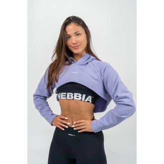 NEBBIA - Super cropped melegítőfelső GYM TIME 259 (light purple)