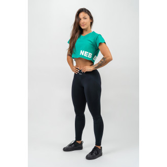 NEBBIA - Crop top póló POWERHOUSE 279 (green)