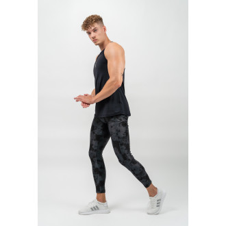 NEBBIA - Terepmintás férfi sport leggings 333 (black)