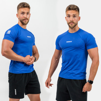 NEBBIA - Kompressziós fitness póló férfi 339 (blue)