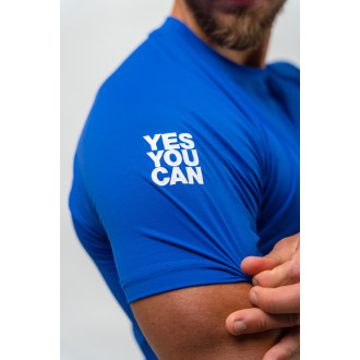NEBBIA - Kompressziós fitness póló férfi 339 (blue)