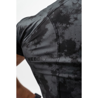 NEBBIA - Férfi funkcionális póló terepmintás 340 (black)