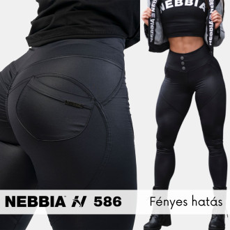 NEBBIA - Bubble Butt magas derekú fitness leggings 586 (black)