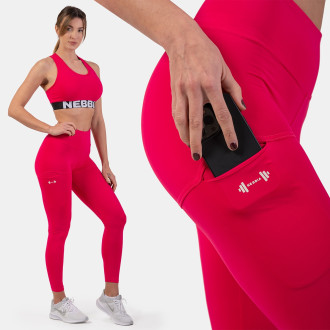 NEBBIA - Magas derekú sport leggings ACTIVE 402 (pink)