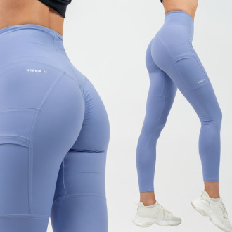 NEBBIA - High waist alakformáló leggings LEG DAY GOALS 248 (light purple)