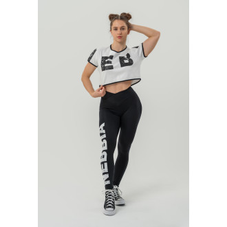 NEBBIA - Pamut crop top GAME ON 610 (white)