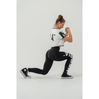 NEBBIA - Magas derekú fitness leggings GLUTE CHECK 613 (black)