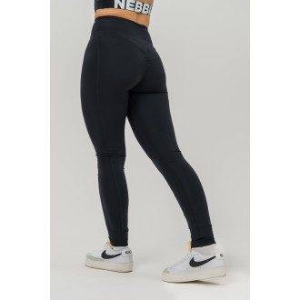 NEBBIA - Magas derekú fitness leggings GLUTE CHECK 613 (black)