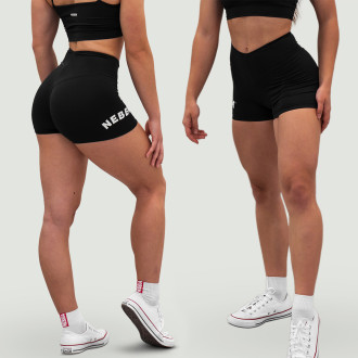 NEBBIA - GYM HERO magas derekú short 582 (black)