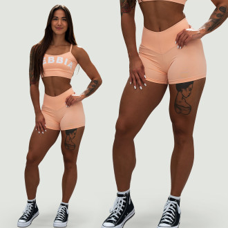 NEBBIA - GYM HERO magas derekú short 582 (salmon)