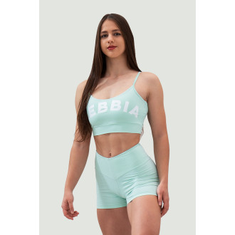 NEBBIA - GYM HERO magas derekú short 582 (light green)