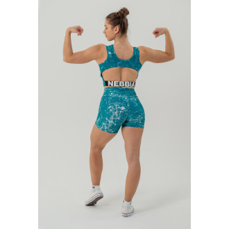 NEBBIA - Fitness crop top ROUGH GIRL 617 (green)