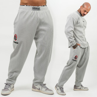 NEBBIA - Laza melegítő nadrág SIGNATURE 702 (light grey)