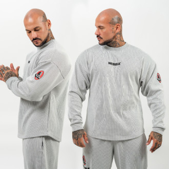 NEBBIA - Férfi melegítőfelső SIGNATURE 703 (light grey)