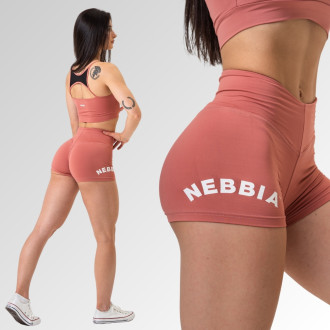 NEBBIA - GYM HERO magas derekú short 582 (old rose)