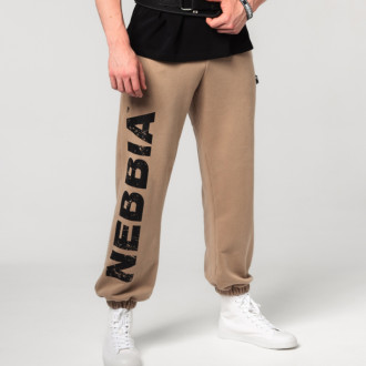 NEBBIA - Testépítő melegítőnadrág 365 (light brown)
