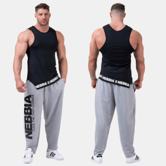 NEBBIA - Testépítő sportnadrág 198 (grey)