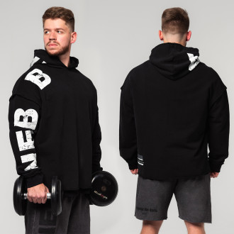NEBBIA - Oversized kapucnis felső NO BS 363 (black)