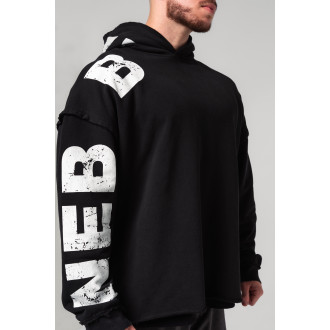 NEBBIA - Oversized kapucnis felső NO BS 363 (black)