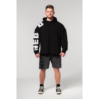 NEBBIA - Oversized kapucnis felső NO BS 363 (black)