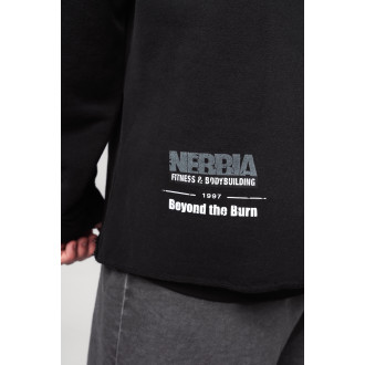 NEBBIA - Oversized kapucnis felső NO BS 363 (black)