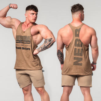 NEBBIA - Washed-OFF oversized atléta MAX OUT 359 (light brown)