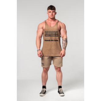 NEBBIA - Washed-OFF oversized atléta MAX OUT 359 (light brown)