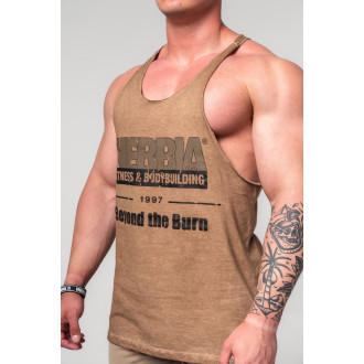 NEBBIA - Washed-OFF oversized atléta MAX OUT 359 (light brown)