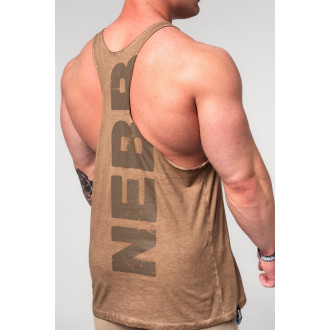 NEBBIA - Washed-OFF oversized atléta MAX OUT 359 (light brown)