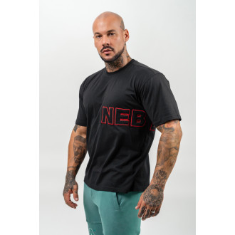 NEBBIA - Rövidujjú férfi póló DEDICATION 709 (black)