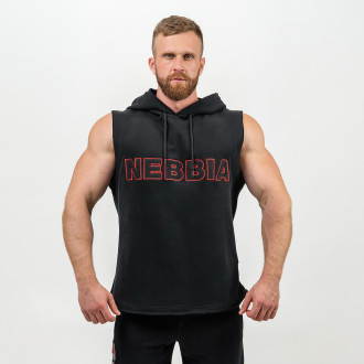 NEBBIA - Ujjatlan melegítő felső IRON BEAST 710 (black)