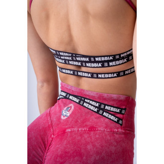 NEBBIA - Washed pamut magas derekú leggings LEGACY 777 (red)