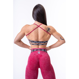 NEBBIA - Washed pamut sportmelltartó LEGACY 779 (red)