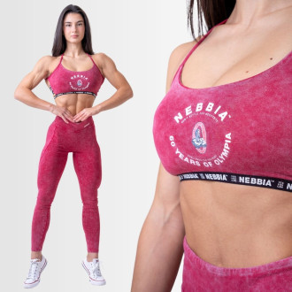 NEBBIA - Washed pamut sportmelltartó LEGACY 779 (red)