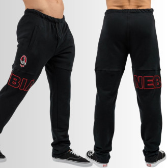 NEBBIA - Férfi sportnadrág Mr.Olympia logóval 705 (black)