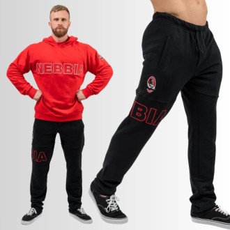 NEBBIA - Férfi sportnadrág Mr.Olympia logóval 705 (black)