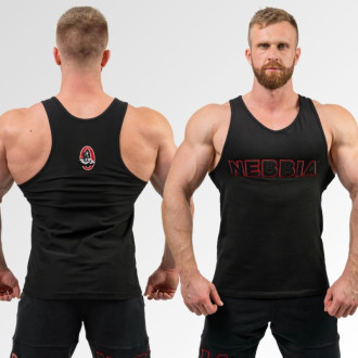NEBBIA - Férfi trikó Mr.Olympia logóval 714 (black)