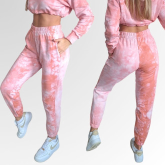 NEBBIA - Batikolt melegítő nadrág Re-fresh 590 (pink)