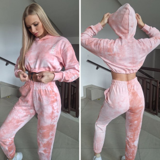 NEBBIA - Batikolt melegítő nadrág Re-fresh 590 (pink)