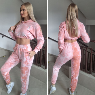 NEBBIA - Batikolt melegítő nadrág Re-fresh 590 (pink)